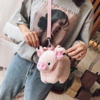 Bolso De Hombro Para Mujer Kawaii Rosa Con Cerdo De Peluche Suave Tote Con Cremallera Y Lazo Lindo Bolsa De Mano Para Estudiantes Y Niños - details 13