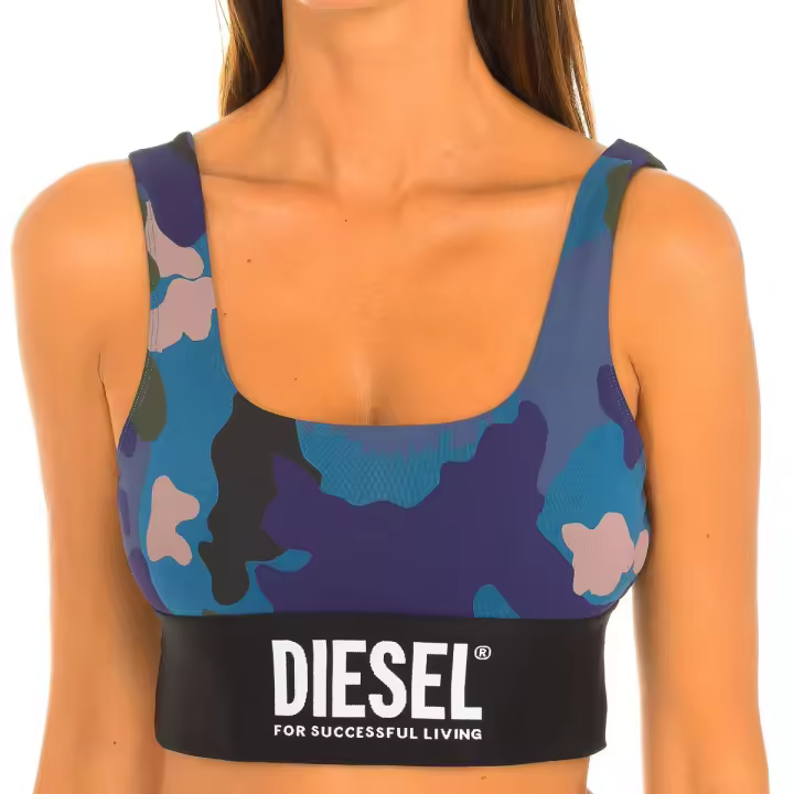 Diesel-Sujetador deportivo de algodón sin aros A03061-0AEAS para Mujer - 1