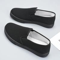 Zapatos De Mujer A141 Talla Grande En Cuero Sintético Y Lona Antideslizantes Negros Y Blancos Para Estudiantes Escuela Primavera Verano Slip on - details 3