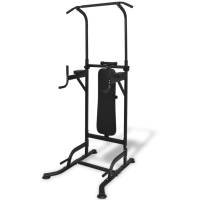 vidaXL Máquina de musculación Power Tower con banco de abdominales - details 4