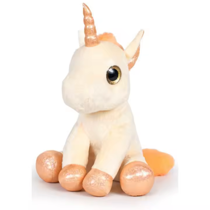 PELUCHE UNICORNIO COLOR AMARILLO SENTADO 25 CM, 760016367, PLAY BY PLAY, TIENDA CON LICENCIA OFICIAL - 1