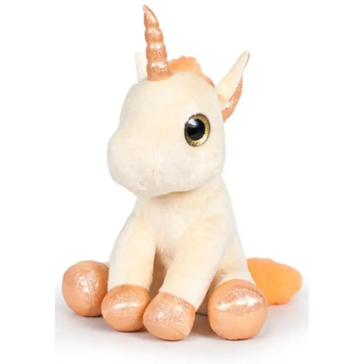 PELUCHE UNICORNIO COLOR AMARILLO SENTADO 25 CM, 760016367, PLAY BY PLAY, TIENDA CON LICENCIA OFICIAL - 1