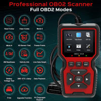 Herramienta De Diagnóstico OBD2 Lector De Códigos Del Motor Con Reset Smog Check Borrado De Códigos Datos En Tiempo Real - details 2