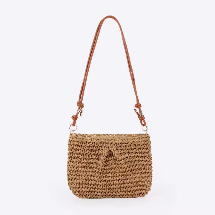 MOV Bolso tejido, sencillo, informal, de alta gama, perfecto para vacaciones en la playa, para el día a día y para ir al trabajo. - 1