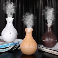 Humidificador De Mesa Silencioso USB Con Luz De Ambiente Y Aromaterapia Estilo Madera Vaso Decorativo Para Dormitorio Y Oficina 130ml - details 1