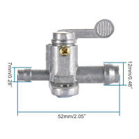 Interruptor De Tanque De Combustible GOOFIT Para Motocicleta Compatible Con PW50 1981-2009 ATV Motocross Bicicleta De Pista Móvil Repuesto De Tapón De Tanque De Gasolina Plata Metálico - details 1