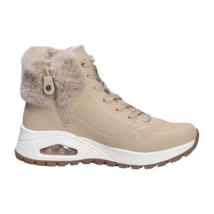 Botas Skechers Beige UNO Rugged - Fall Air con Forma de Cuña con Talón Oculto - 1