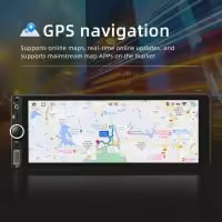 6.86 Inch Android Car Radio Wireless CarPlay/Android Auto WiFi Bluetooth Handsfree GPS FM RDS USB IPS Screen 1 Din MP5 Player - details 6