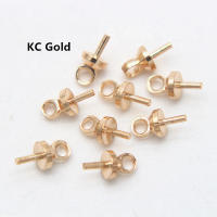 Conector De Encanto De Perla Para Joyería DIY 50-100pcs Ojales De Latón De 3/4/5/6/8mm Para Creación De Joyas - details 1