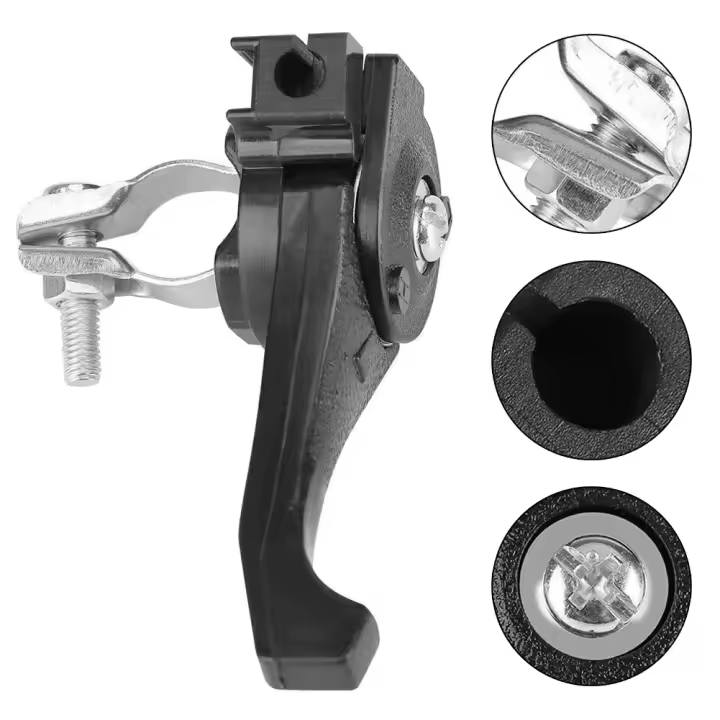 Agujeta De Acelerador Para Jardín Y Agricultura 90x60mm Accesorio Negro Para Motosierra Con Manillar De 23-27mm - 1