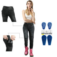 Pantalones De Motocicleta Para Mujer PK718 Jeans De Bicicleta De Paseo Cintura Alta Resistente Al Desgaste Y Al Agua Para Conducción - details 1