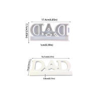 Molde De Silicona Para Vela 3D 'Dear Dad Mom' Hecho a Mano Decoración Del Hogar Regalo De Amor DIY Molde De Resina Y Plástico - details 7