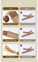 Juguete Para Gatos De Madera Grande Para Masticar Y Divertirse Alivio Del Bostezo Limpieza De Dientes Y Eliminación De Callo - details 0