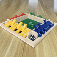 Juego De Mesa Deluxo Con Dados Para 4 Personas Juego De Cartas De Cierre De Caja Con 10 Números Para Adultos Y Familias Fiesta Club Bebida - details 11