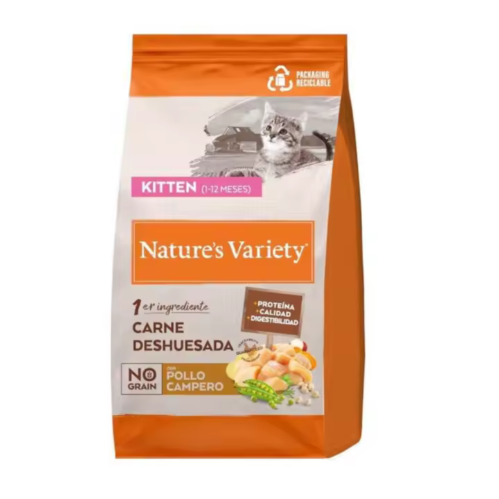 Nature's Variety No Grain Pienso Kitten de Pollo para Gatitos 3kg - 1