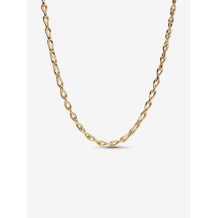 Pandora - Collar de Cadena Infinita-Baño de Oro de 14K - 1