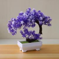 Planta Artificial De Bonsái Para Interior Y Exterior Decoración De Mesa Para Habitación Y Dormitorio Jardín Simulación De Árbol De Rattan - details 4