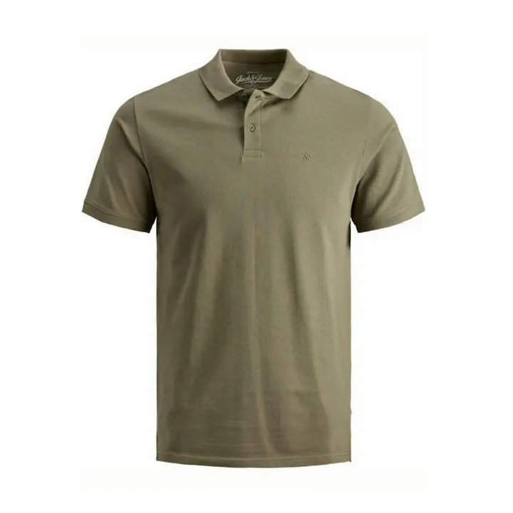 JACK&JONES 12136516 JJEBASIC POLO SS NOOS OLIVE NIGHT SLIM FIT Hombre Polo Camiseta Top TS Cuello slim fit 21431 - 1