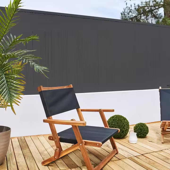 CAÑIZO PVC DOBLE CARA 20 MM ANTRACITA - 1