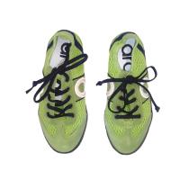 ARO_ ZAPATILLAS PICADA DELTA EN PIEL SERRAJE VERDE, CON CORDONES ELASTICOS - details 1