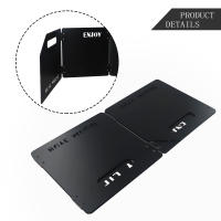 Estufa De Gas Plegable Con Pantalla Antiviento De Acero Inoxidable Cuatro Plegado Caseta Viento Prueba Para Camping BBQ Quemador Pantalla - details 3