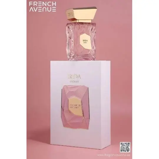 Perfume Árabe 100% Original French Avenue Irida Extrait de Parfum Unisex 80ml – Exclusiva Fragancia Oriental con Rosa, Oud y Vainilla, Inspirado en la Alta Perfumería Árabe para Quienes Buscan Lujo, Sofisticación y Elegancia Atemporal - 1