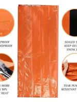 Bolsa De Sueño De Sobrevivencia Portátil Impermeable Para Camping Al Aire Libre Equipo De Seguridad Primera Ayuda Rescate Mylar Aislante De Térmica - details 6