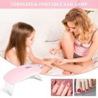 Lampa De Uñas LED Mini Para Gel Y UV Portátil Secador De Uñas Para Mujeres Y Niñas Lampa De Manicura Con 6 Lámparas LED Potencia De 6W ABS USB - details 7