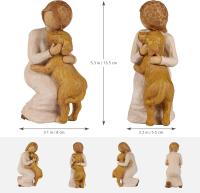 Adorno escultóricos adecuados para la decoración del Hogar, Recuerdo de Amistad de Perros - details 0