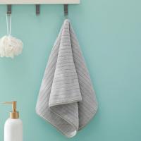Toalla De Cara De Fleece Coral Absorbente Y Suave Para Adultos Toalla De Mano De 14x29 Pulgadas Estilo Rayado Para Baño Y Ducha - details 8