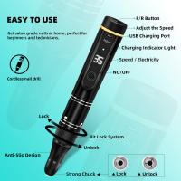 Máquina De Uñas Eléctrica Recargable USB 35000RPM Con Pantalla LED Para Esmalte De Gel Y Manicura Sin Cable Kit De Herramientas De Manicura - details 11