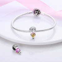 Encantos De Pareja De Niño Y Niña Platinados Con Circonia Para Pulsera O Collar Joyería Para Mujer Pendiente Clásico De Moda Vintage Romántico - details 106