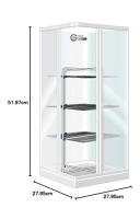 Modular 3 Tendedero de pie de Torre, de Acero, 30 m de Longitud de tendido, Color Blanco, 71 x 5 x 132 cm - details 2