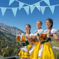 Bandeja De Bunting De Oktoberfest 10m Decoración De Bandera Checa Para Fiesta Temática Alemana Banner De Bienvenida Con Bandera Checa - details 3