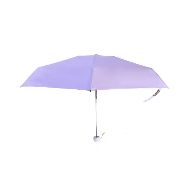 Biggdesign Paraguas Plegable Moods Up mini morado unisex, material pongee y fibra vidrio - 1