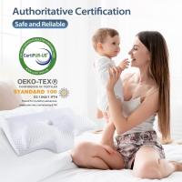 Almohada Cervical de Espuma Viscoelastica, Almohada Ortopedica para Soporte de Cuello, Almohadas Ergonómico para Dormir de Lado y Boca Arriba, 70 x 40 x 8.5/14cm - details 4