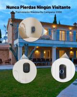 Timbre Inalámbrico Exterior Impermeable IP65,Kit Timbre Inalámbrico Alcante 150m,Timbre Inalámbrico para Puerta 39 melodías, Grados Volumen de 5, 1 Transmisor Y 1 Receptor,Indicadores LED - details 3