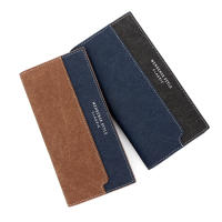 Cartera larga para hombre MenBense con costuras informales, diseño esmerilado, para documentos de mano, cartera de mano con múltiples tarjetas - details 17