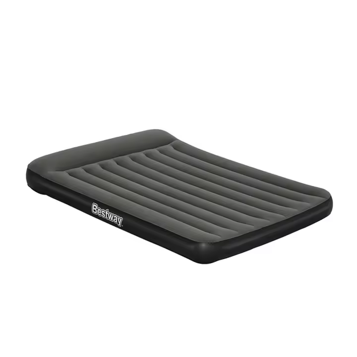 Bestway Colchon Doble con Hinchador Integrado de Pilas 203x152x30 cm Hinchable y Camping 67930 - 1