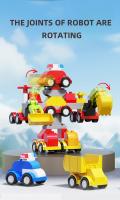 Juguetes Educativos Para Niños Bloques De Construcción Grandes 35/40/42PCS Excavadora Vehículos De Tráfico Engineering DIY Bloques Para La Creación - details 4
