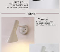 Lámpara De Pared Moderna Nórdica Con Enchufe Para Dormitorio Y Sala De Estar Iluminación Decorativa 220V E27 Material De Hierro - details 5