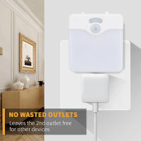 Lámpara LED De Sensor De Movimiento Para Habitación De Niños Con Sensor De Atardecer Hasta Medianoche Luz Nocturna Dimmable Sin Cable Eficiente Energéticamente Con Enchufe UK EU Para Pasillo - details 9