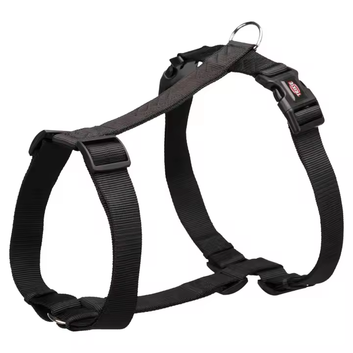TRIXIE Premium H-harness, XL–XXL: 85–130 cm/38 mm, black - 1