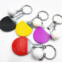 Llavero De Tenis De Mesa 1PC Pendiente De Llavero Simulación Mini Raqueta De Tenis De Mesa Adorno Para Bolsa Regalo Souvenir - details 5