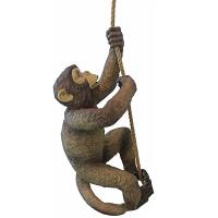 Estatua De Resina De Mono Colgante Para Jardín Y Decoración De Hogar Estilo Retro Y Nostálgico Adorno De Árbol Para Plantas Verdes - details 9