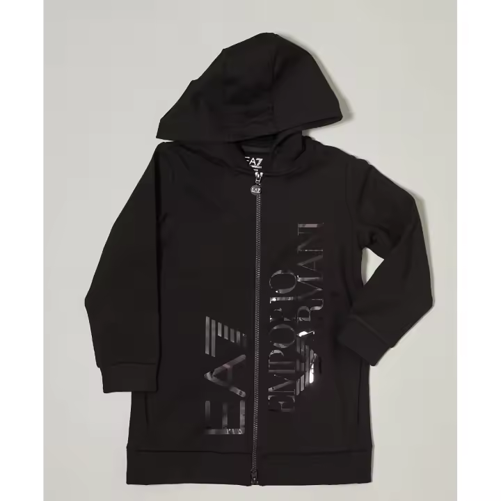 Sudadera EA7 para niña con capucha y logo en parte delantera y trasera / 6RFM24 FJJRZ 1200 - 1