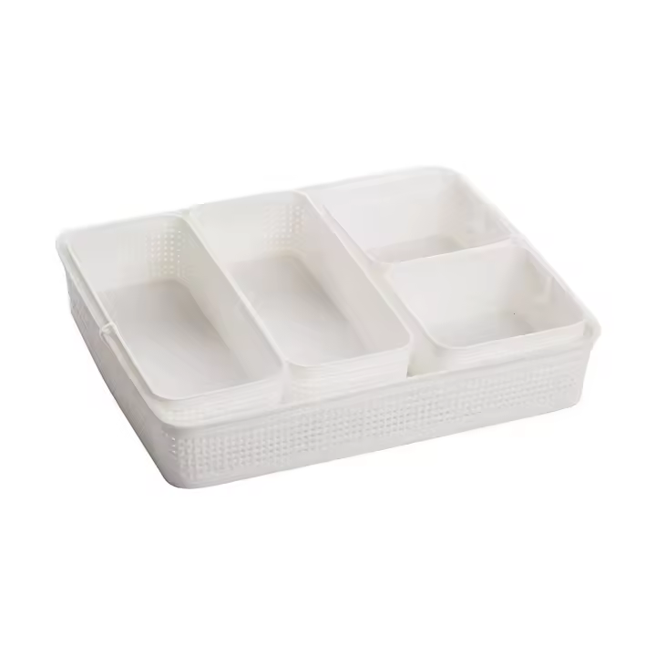 Cesta Multiusos Dem Plástico 34 x 28 x 6 cm 5 Piezas (5 Unidades) - 1