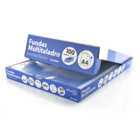 Office Box Fundas Multitaladro PP 100% Reciclable A4 o Folio 80 Micras Ultra Cristal - details 1