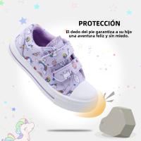 Zapatillas De Lona Para Niños Y Niñas Con Doble Correa De Dibujos Animados Zapatos Casuales Transpirables Y De Secado Rápido Para Edades 7-12m a 12+y - details 8