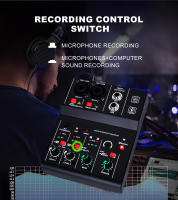 Tarjeta De Sonido Bluetooth Q-12 Con Mixer De 4 Canales Y 48V Para Sistema De Escritorio Estéreo Interfaz De Conexión Para Computadora - details 8